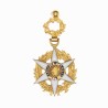 Ordre du mérite agricole, médaille miniature en or et émail.