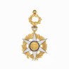 Ordre du mérite agricole, médaille miniature en or et émail.