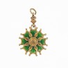 Ordre des Arts et des Lettres, belle médaille miniature en or et émail.