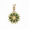 Ordre des Arts et des Lettres, belle médaille miniature en or et émail.