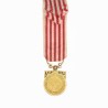 Rare modèle de luxe en miniature de la médaille commémorative de la guerre 1914-1918.