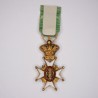 Rare médaille en réduction de l’ordre de Vasa en or et émail.