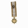 Rare médaille miniature en or d’officier du Mérite Commercial.