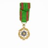 Médaille en or du mérite agricole en miniature.