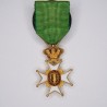 Miniature medal of the order of Vasa in gold and enamel.