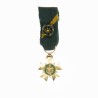 Médaille d’officier, miniature en or de l’ordre du Mérite du Combattant.