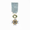 Médaille de commandeur de l'ordre de l’étoile noir du Bénin, miniature en or.