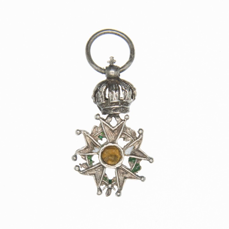 Miniature de la légion d'honneur d'époque Second Empire.