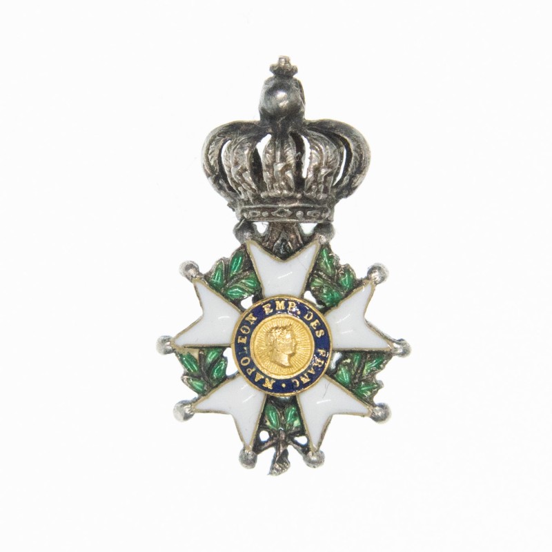 Miniature d’époque second empire, de l’ordre de la légion d’honneur.