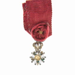 Légion d'honneur d'époque 2eme Restauration en miniature.