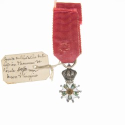 Médaille miniature d’officier de la légion d’honneur d'époque 1er Empire du 4eme type.
