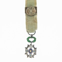 Médaille miniature de commandeur des lettres arts sciences.