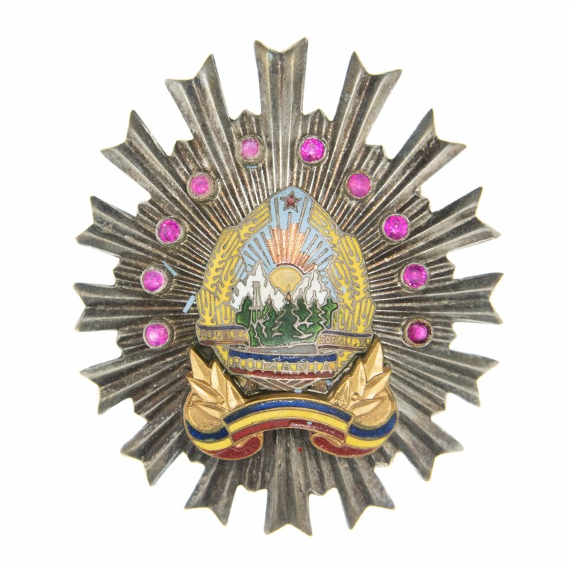Roumanie. Etoile de l'ordre de la défense de l'ordre social et de l'état (Securitate) du troisième modèle
