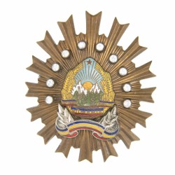 Roumanie. étoiles de l'ordre de la défense de l'ordre social et de l'état (Securitate) du troisième modèle