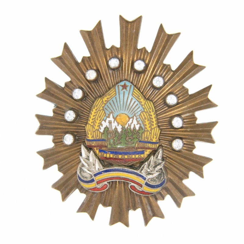 Roumanie. étoiles de l'ordre de la défense de l'ordre social et de l'état (Securitate) du troisième modèle