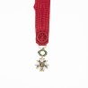 Médaille d'officier en miniature de l’ordre de la légion d’honneur, en or et émail.