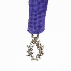 Miniature de luxe des palmes académiques garnis de diamants et rubis.