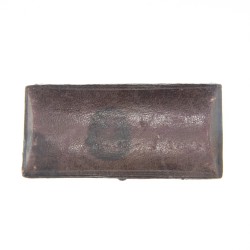 Ancien fume cigare avec bague et écu en or.