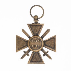 Médaille de la Croix de Guerre 1914-1918. Bon état.