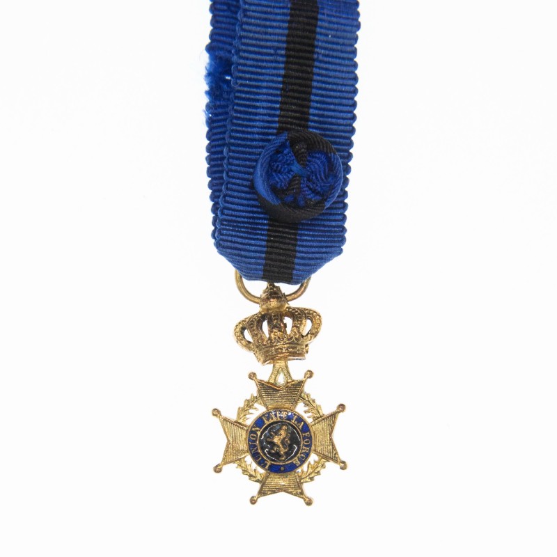 BELGIQUE. Ordre de Léopold II, médaille miniature.