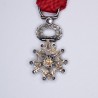 Médaille miniature de la légion d'honneur d’époque IIIeme république avec diamants.