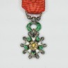 Miniature Medal of the Legion of Honour with diamonds, third republic era.