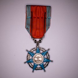 Rare luxury medal of social merit with diamonds.