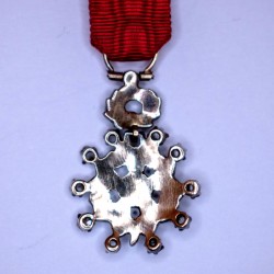 Medal in reduction of the legion of honor with diamonds and rubies.