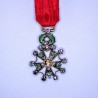 Medal in reduction of the legion of honor with diamonds and rubies.