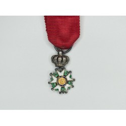 Rare médaille miniature de la légion d'honneur second empire.