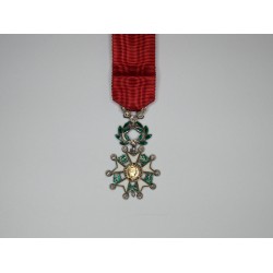 Médaille en réduction de la Légion d’honneur avec diamants, IIIe république.