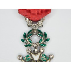 Médaille en réduction de la Légion d’honneur avec diamants, IIIe république.