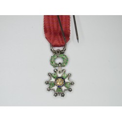 Médaille miniature de la Légion d'Honneur avec diamants.