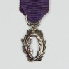 Miniature Knight's Medal of Academic Palms, silver, email, diamond and ribbon.