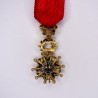 Miniature medal, Officer of the Legion of Honour in gold and diamonds, period 3rd republic.