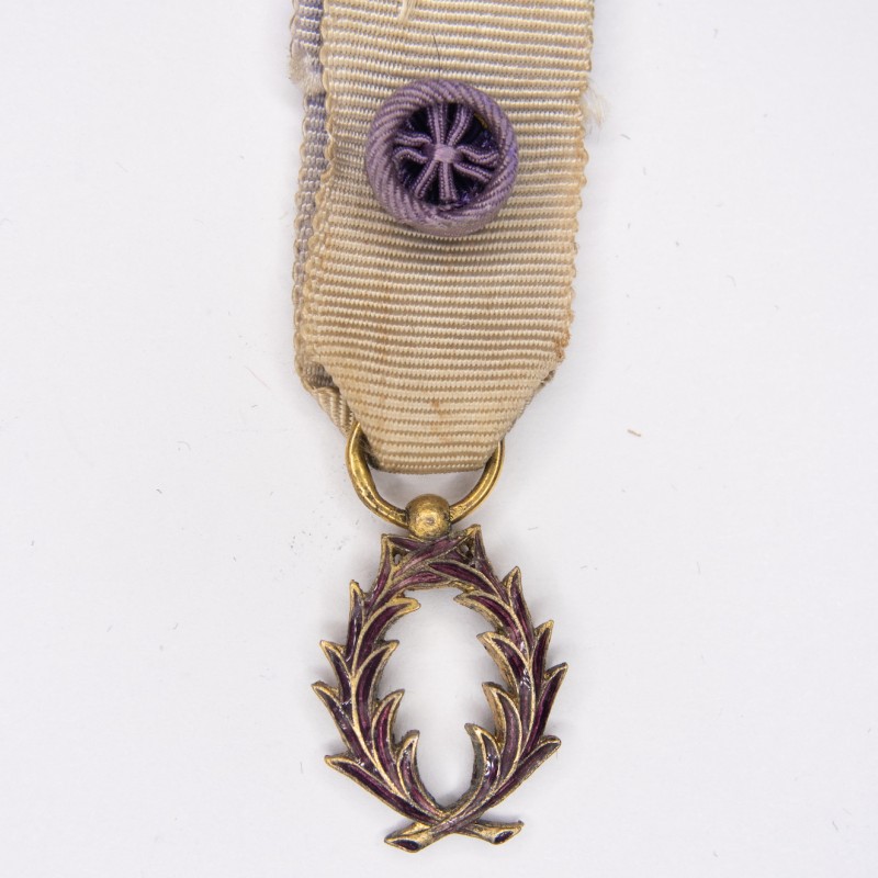 Miniature Medal of Academic Palm Officer.