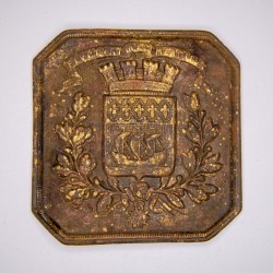 Belt plate of the city of...