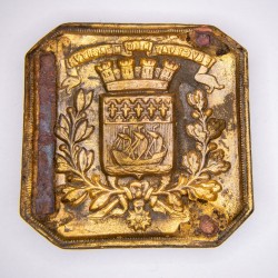 Belt plate of the city of Paris.