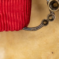 Rare medal of officer of the Legion of Honor in miniature with diamonds.