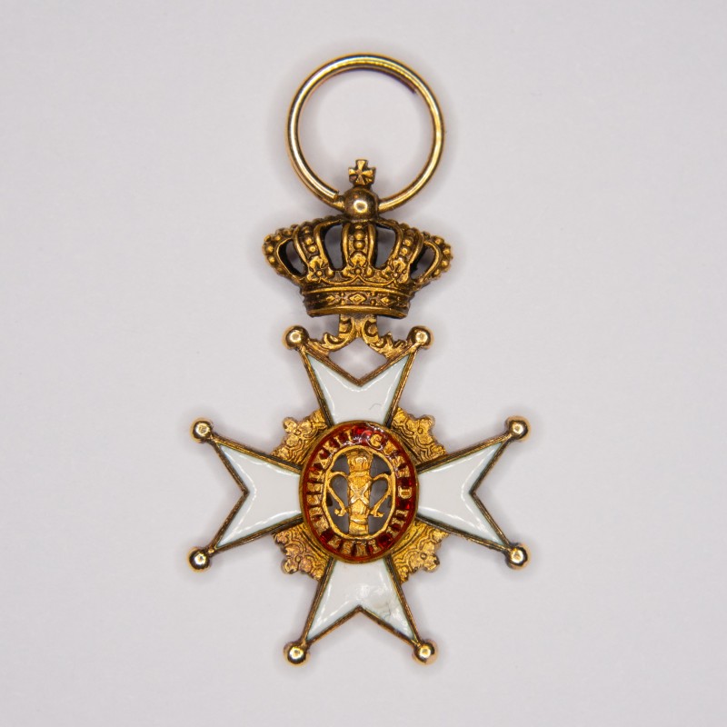 Miniature medal of the Order of Vasa in gold and enamel