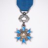 Médaille miniature de l'ordre du mérite national avec ruban et épingle.