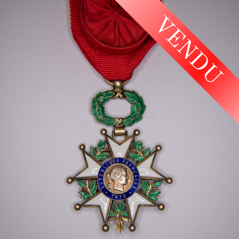 Officer's medal of the Legion of Honour of the third period republic.