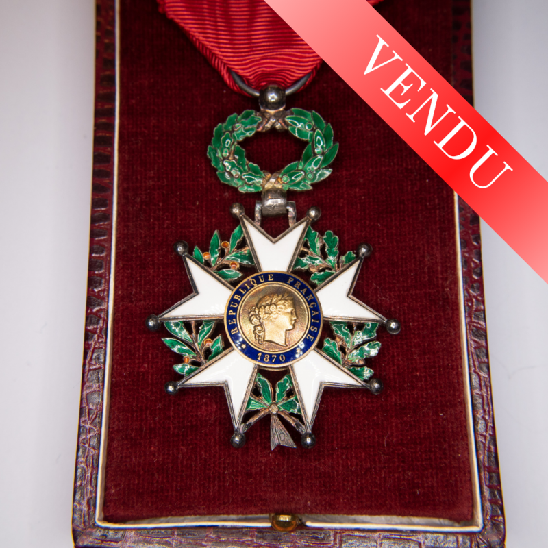 Belle médaille de la Légion d'Honneur d’époque 3eme république.