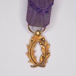 Médaille d'officier des palmes académiques en or.