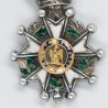 Rare médaille de l’ordre de la Légion d’honneur d’époque Second Empire, beau modèle miniature de luxe