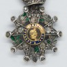 Rare médaille de l’ordre de la Légion d’honneur d’époque Second Empire, beau modèle miniature de luxe