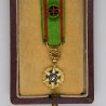 Belle médaille d'officier du mérite agricole. En or et émail.