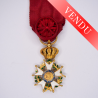 Belle médaille en demi-taille, d'officier de la légion d’honneur en or, 1er Empire, 4eme type, modifié sous la restauration.