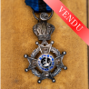 Medal of the Order of Leopold of Belgium in miniature with diamonds, silver and enamel.