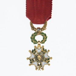 Très belle médaille miniature en or de l’ordre de la légion d’honneur d’époque 3eme république